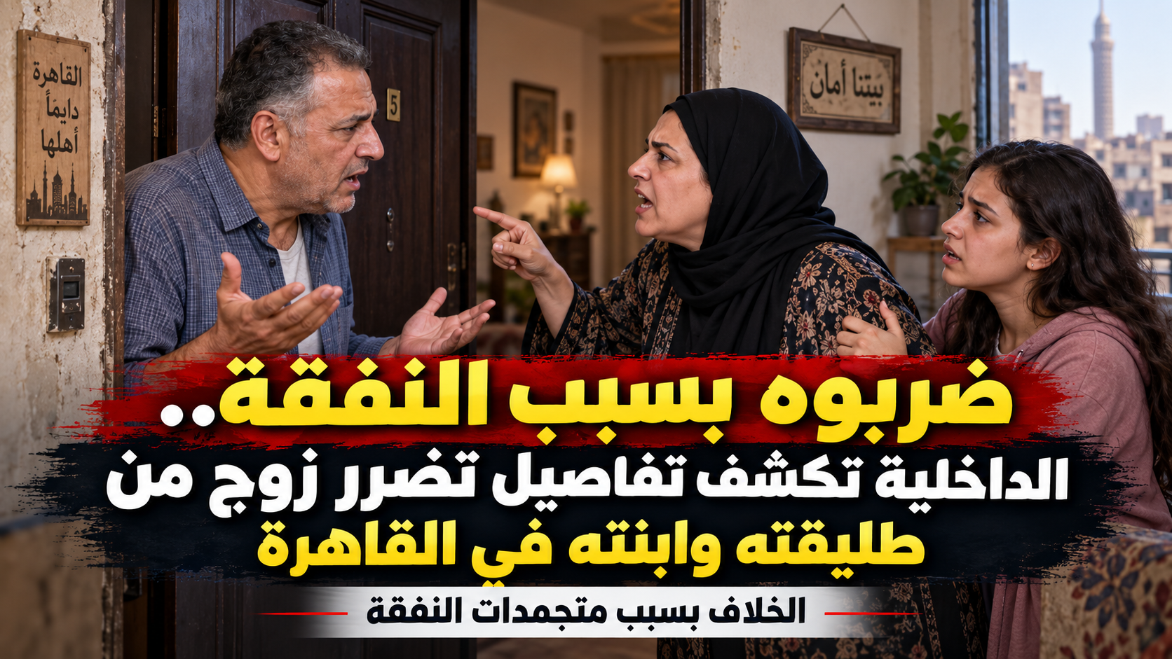 الأب يشتكي طليقته وابنته.. مشادة داخل مسكنه بالشرابية بسبب النفقة